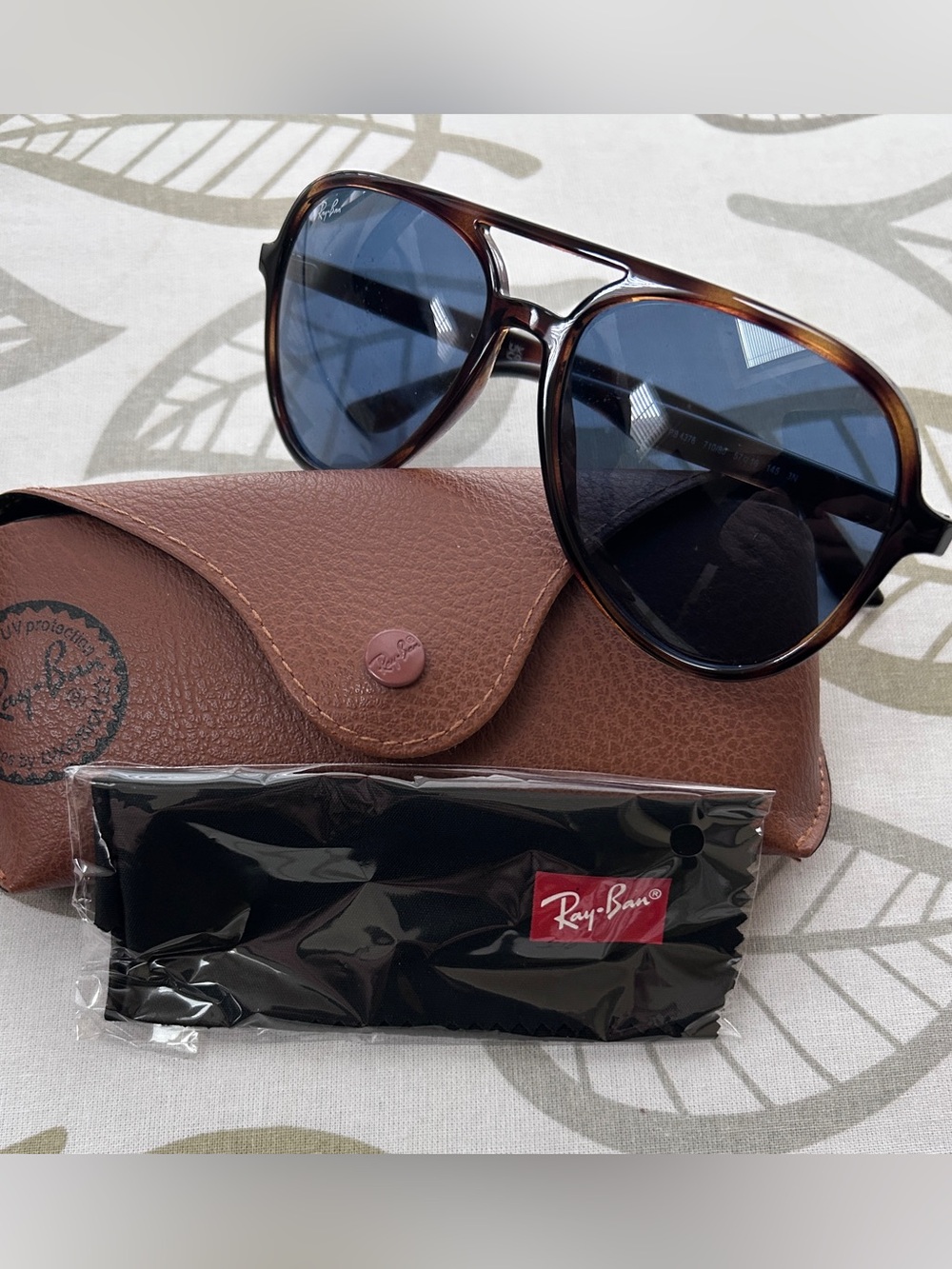 Ray-Ban 4376 Tortoise Frame  & Dark Blue Lenses